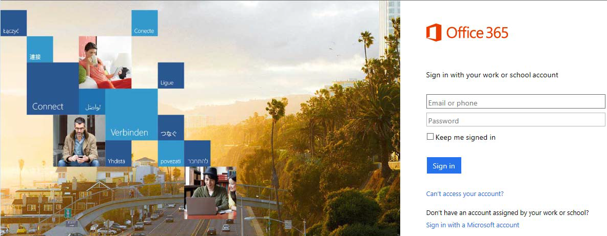 Office365 Login page