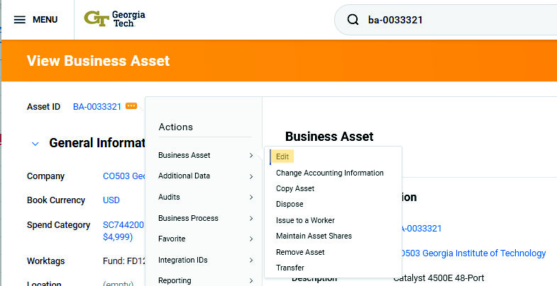 Related Actions Screenshot